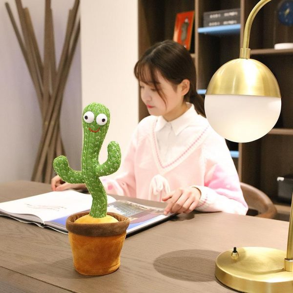 Dancing Cactus Toy shake With Talk-back Repeat Mimic and Speak Option