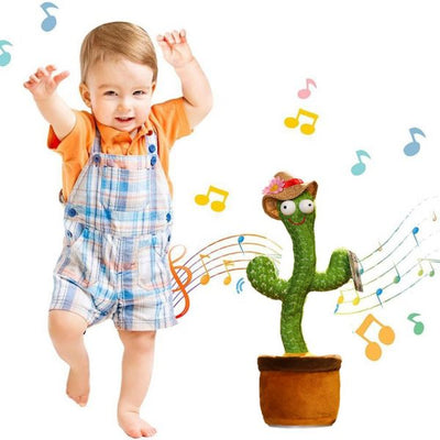 Dancing Cactus Toy shake With Talk-back Repeat Mimic and Speak Option